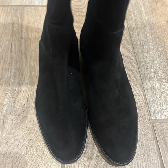 Ann Mashburn Women's Black Suede Knee-High Pull-On Boots Size 35 5 women’s NEW - Picture 3 of 11